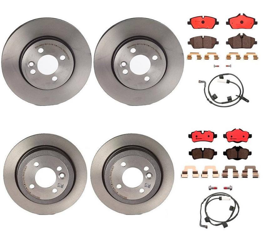 Mini Brakes Kit - Pads & Rotors Front and Rear (280mm/259mm) (Ceramic) 34216794059 - Brembo 3274679KIT